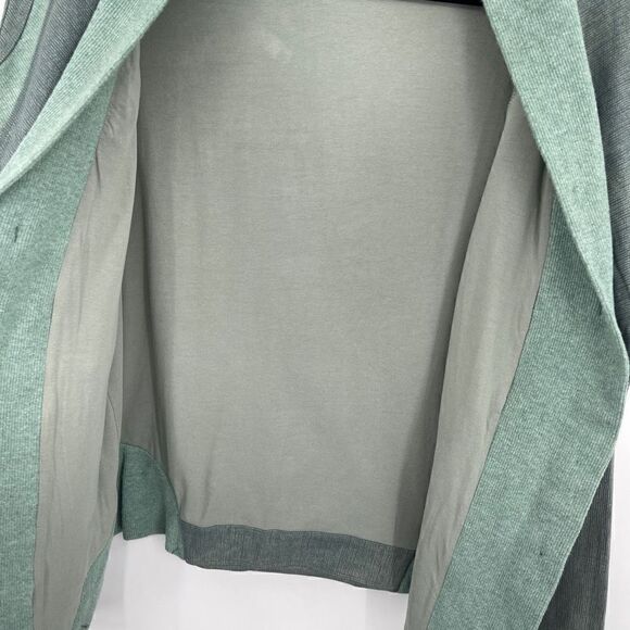 Lululemon To Class Heathered Grey Double Collar Button-Down Jacket Size 10 - Picture 9 of 9